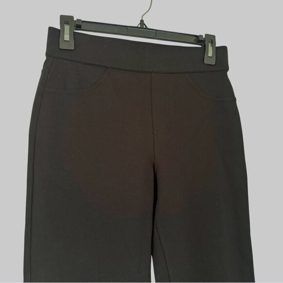 Spanx The Perfect Black Pant Crop Flare Pants Size Medium Petite - Picture 5 of 10
